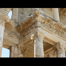 Detail der Fassade der Celsusbibliothek